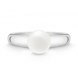 QUINN RING ZILVER MET MAANSTEEN - 19884