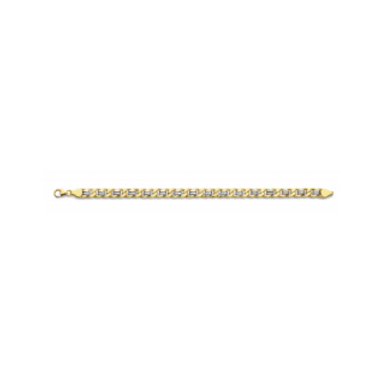 FJORY BICOLOR GOUDEN FANTASIE GOURMET ARMBAND - 38823