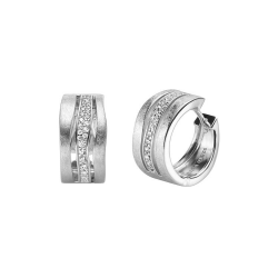 VIVENTY ZILVEREN CREOLEN MET ZIRCONIA - 39015