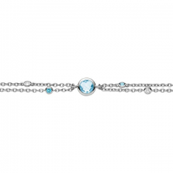VIVENTY ARMBAND MET BLAUWTOPAAS - 39021