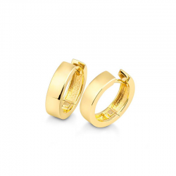 ZILVEREN CREOLEN  GEEL VERGULD - 39027