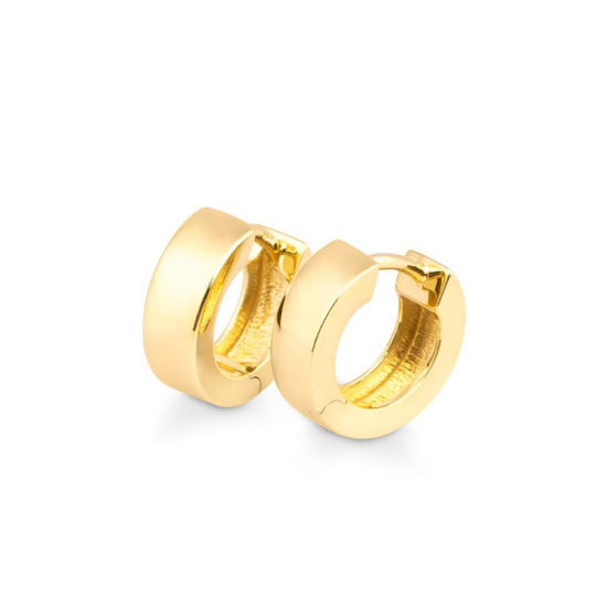 ZILVEREN CREOLEN  GEEL VERGULD - 39028