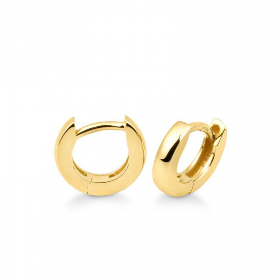 ZILVEREN CREOLEN  GEEL VERGULD - 39034