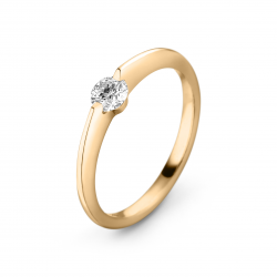 18 KARAAT GEELGOUDEN RING VAN SCHAFFRATH MODEL LIBERTE  MET 0.425 CARAAT BRILJANT G/SI - 35972