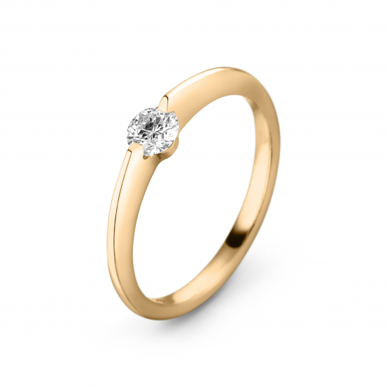 18 KARAAT GEELGOUDEN RING VAN SCHAFFRATH MODEL LIBERTE  MET 0.425 CARAAT BRILJANT G/SI - 35972