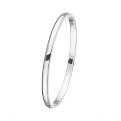 ZILVEREN MASSIEVE BANGLE 5 MM OVAAL - 36222