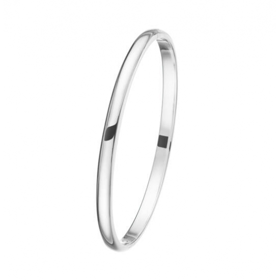 ZILVEREN MASSIEVE BANGLE 5 MM OVAAL - 36222