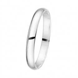 ZILVEREN MASSIEVE BANGLE 10 MM OVAAL 60 - 36225