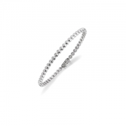 14 KARAAT WITGOUDEN TENNISARMBAND MET BRILJANT 50 X 0.02 CARAAT W/SI - 36308