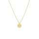 GEELGOUDEN COLLIER MET HANGER - 36356