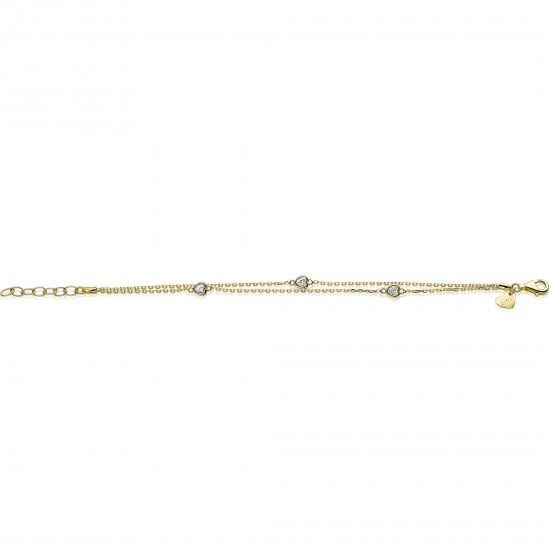 ZINZI GOLD PLATED ZILVEREN ARMBAND - 36466