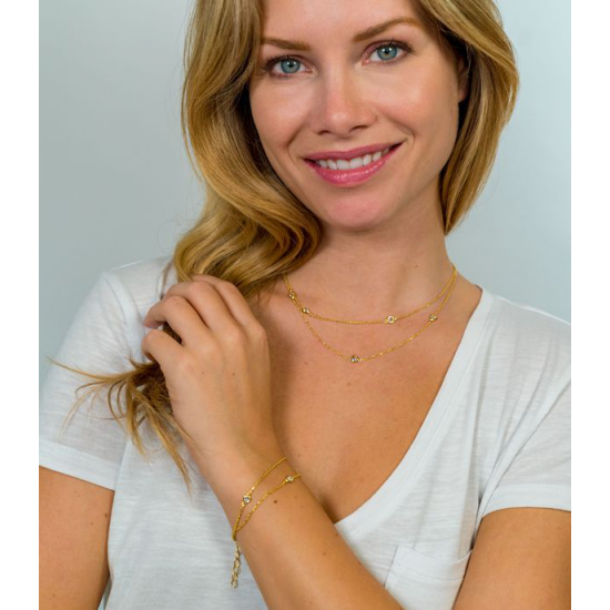 ZINZI GOLD PLATED ZILVEREN ARMBAND - 36466