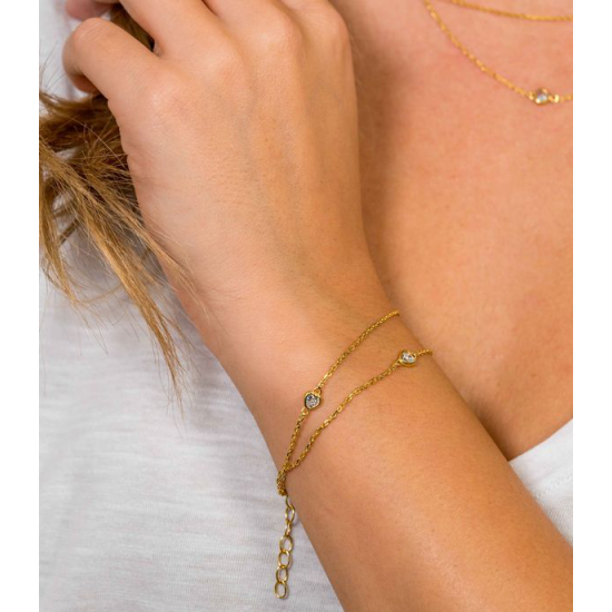 ZINZI GOLD PLATED ZILVEREN ARMBAND - 36466