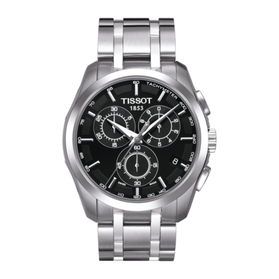 TISSOT  1853 COUTURIER QUARTZ CHRONOGRAAF STAAL - 37107