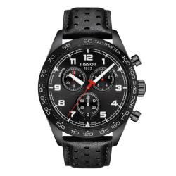 TISSOT  1853 PRS CHRONOGRAAF STAAL ZWART - 37126