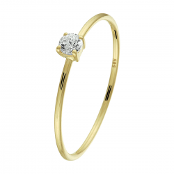 GOUDEN RING MET ZIRKONIA - 37421