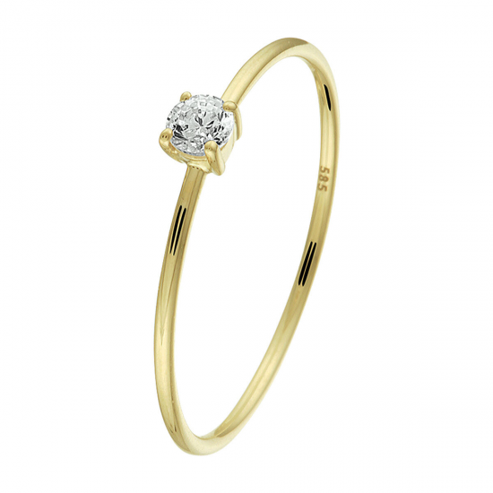 GOUDEN RING MET ZIRKONIA - 37421
