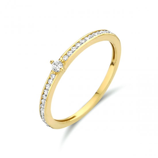 GOUDEN RING MET ZIRKONIA - 37423