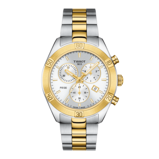 TISSOT  1853  PR 100 QUARTZ CHRONOGRAAF - 37358