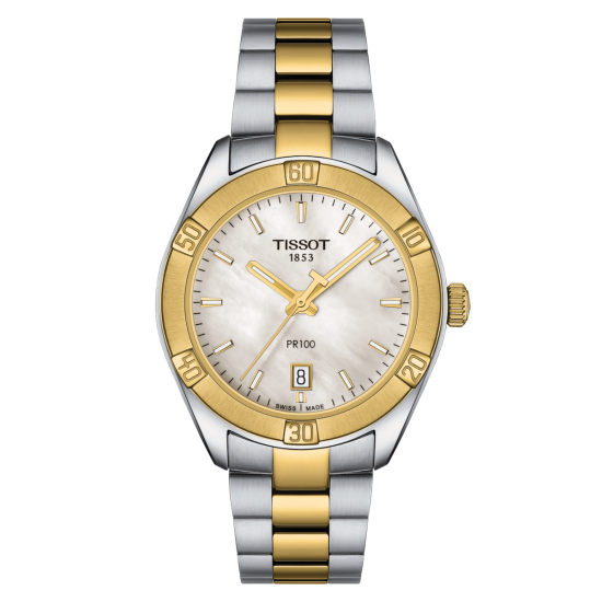 TISSOT 1853 PRX 100 DAMES IN HET BICOLOR - 37387