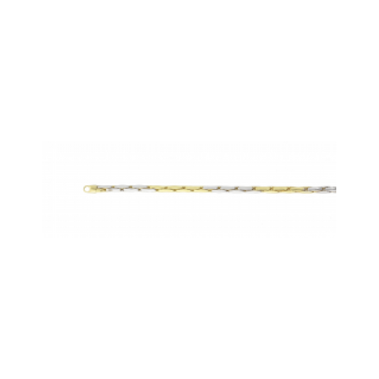 GOUDEN ARMBAND MET ZILVEREN KERN - 37644