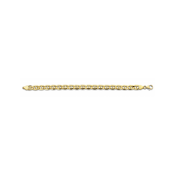 GOUDEN FJORY ARMBAND  MET ZILVEREN KERN - 37650