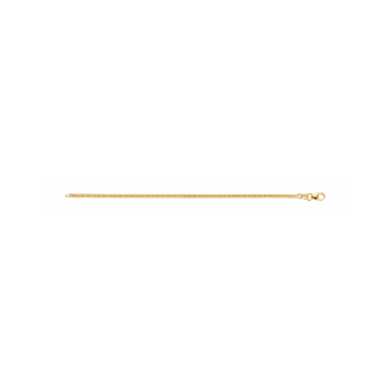 GOUDEN FJORY COLLIER  MET ZILVEREN KERN - 37657