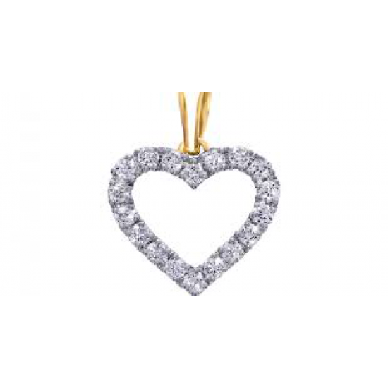 GEELGOUDEN HANGER MET DIA. 0.19 - 37928