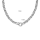 ZILVEREN JASSERON COLLIER 50CM MET GROF SLOT - 38091