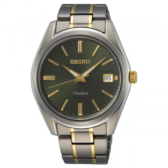 SEIKO HORLOGE BICOLOR TITANIUM - 38108