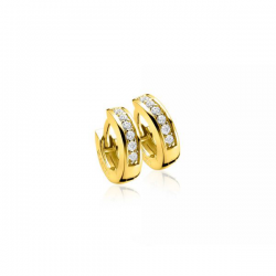 ZINZI gold plated zilveren oorringen - 38094