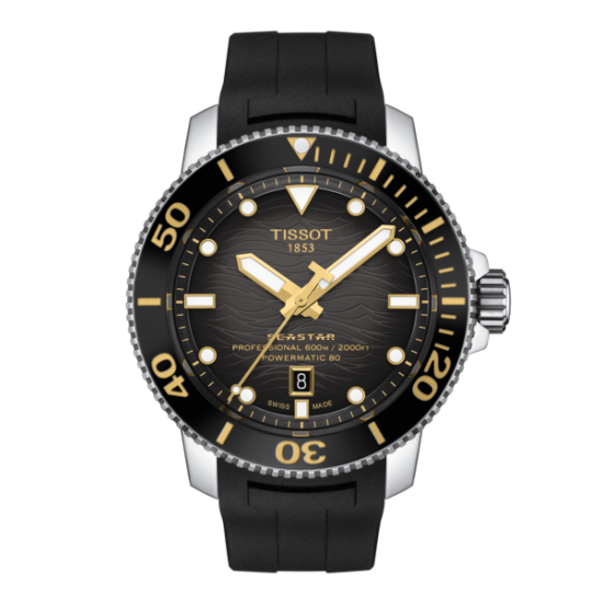 TISSOT SEASTAR POWERMATIC 80 PROFESSIONAL MET RUBBER BAND - 38154