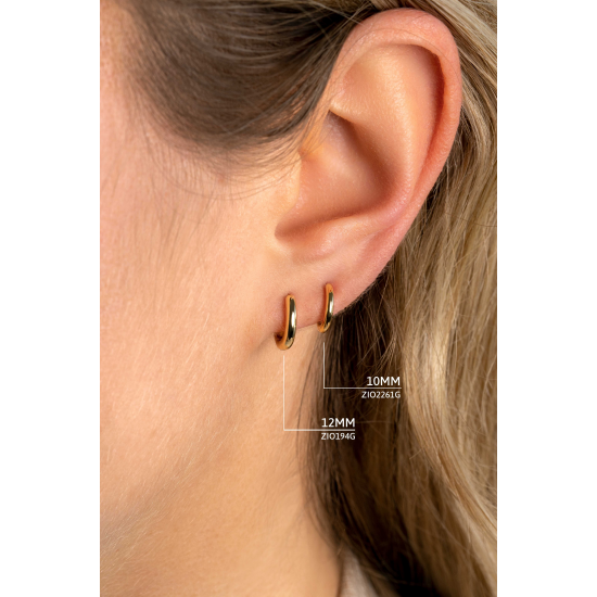 ZINZI zilveren oorringen geel verguld - 38955