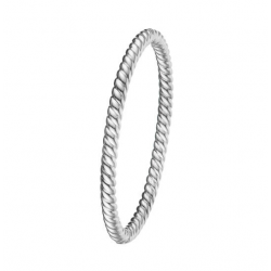 ZILVEREN MASSIEVE FANTASIE BANGLE - 38922
