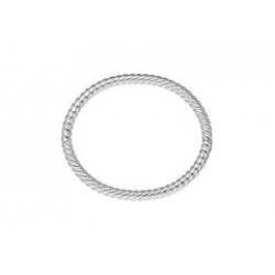 ZILVEREN MASSIEVE FANTASIE BANGLE - 38922