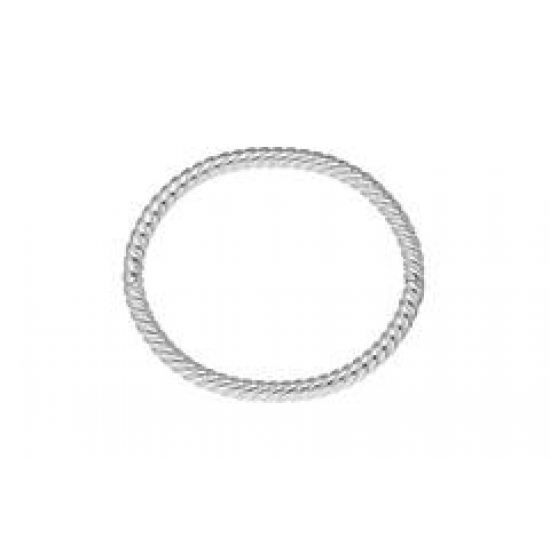ZILVEREN MASSIEVE FANTASIE BANGLE - 38922