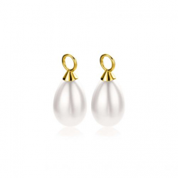 ZINZI GOLD PLATED ZILVEREN OORBEDELS - 38965