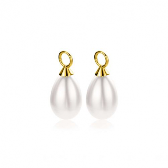 ZINZI GOLD PLATED ZILVEREN OORBEDELS - 38965