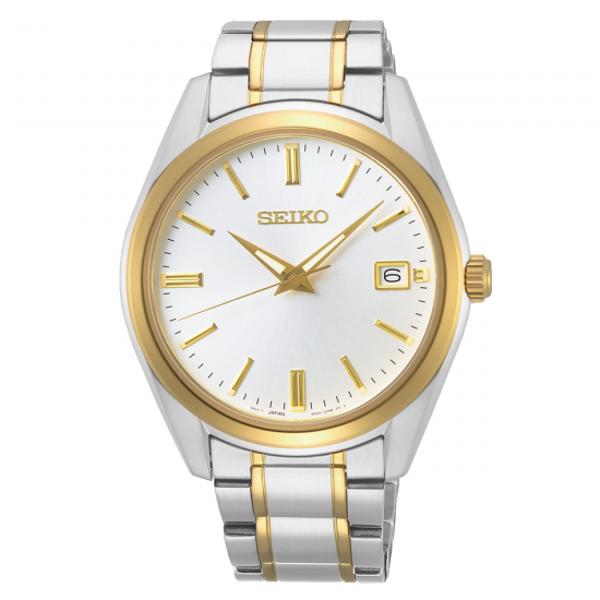 SEIKO HEREN STAAL BICOLOR HORLOGE - 39144