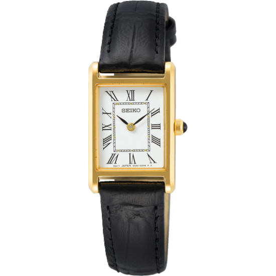 SEIKO HORLOGE LEREN BAND - 39378