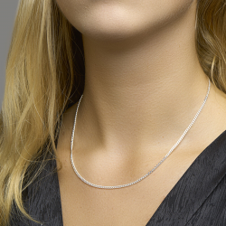 ZILVEREN COLLIER - 39534