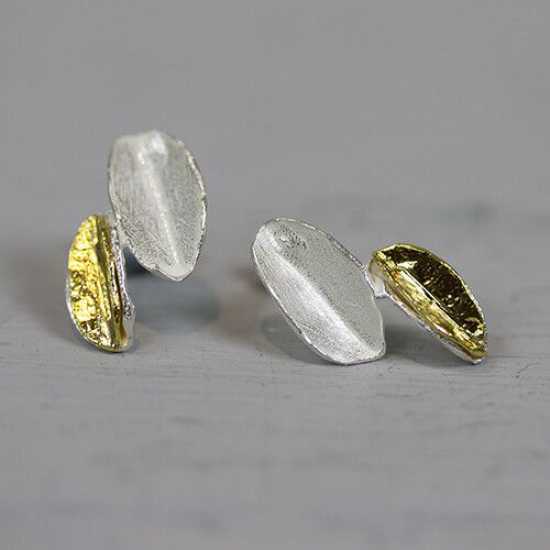 JEH ZILVER/ZIL.VERGULDE OORKNOP - 39535