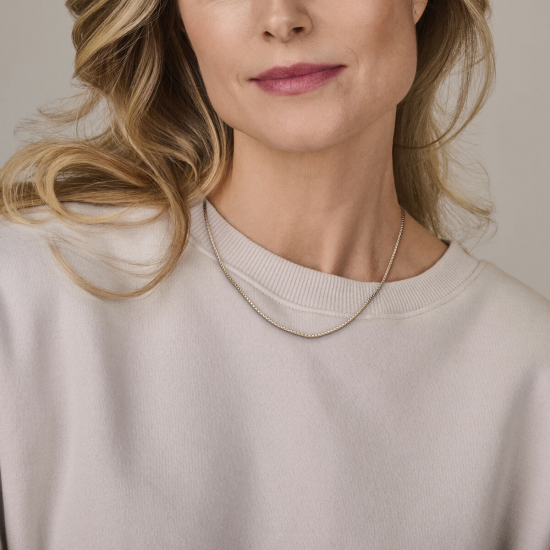 ZILVER COLLIER BOL VENETIAANS - 39606