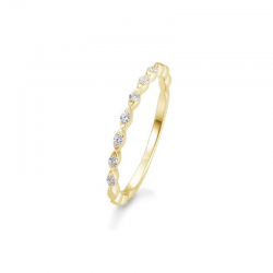GOUDEN RING 0.105CT H/SI BRILJANT - 39614