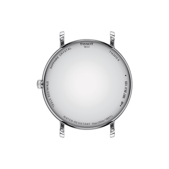 TISSOT 1853 HORLOGE EVERYTIME STAAL MET BLAUWE WIJZERPLAAT - 39654