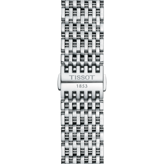 TISSOT 1853 HORLOGE EVERYTIME STAAL MET BLAUWE WIJZERPLAAT - 39654