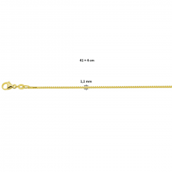 ZILVER VERGULD VENETIAANS COLLIER - 39671