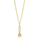 ZINZI ZILVER VERGULD COLLIER MET HANGER - 39719