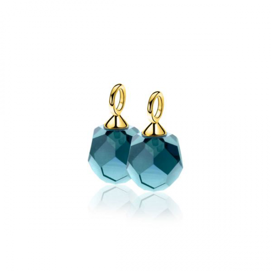 ZINZI GOLD PLATED ZILVEREN OORBEDELS - 39728