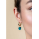 ZINZI GOLD PLATED ZILVEREN OORBEDELS - 39728